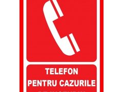 Placute telefon pentru cazurile de incendiu