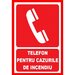 Placute telefon pentru cazurile de incendiu